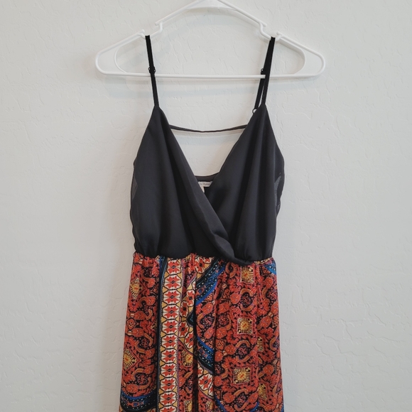 💕 Charlotte Russe Aztec Print Maxi Dress Women's Size XS - Picture 13 of 14